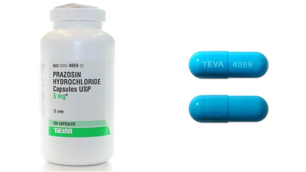 Teva美國藥廠的鹽酸哌唑嗪召回58萬瓶。 Teva Pharmaceuticals USA