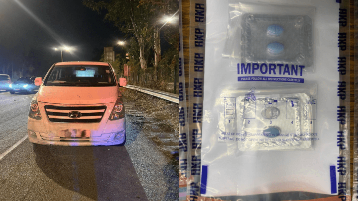 警一連兩日新界北打擊酒駕毒駕拘捕5人 檢依托咪酯及冰毒等。警方圖片