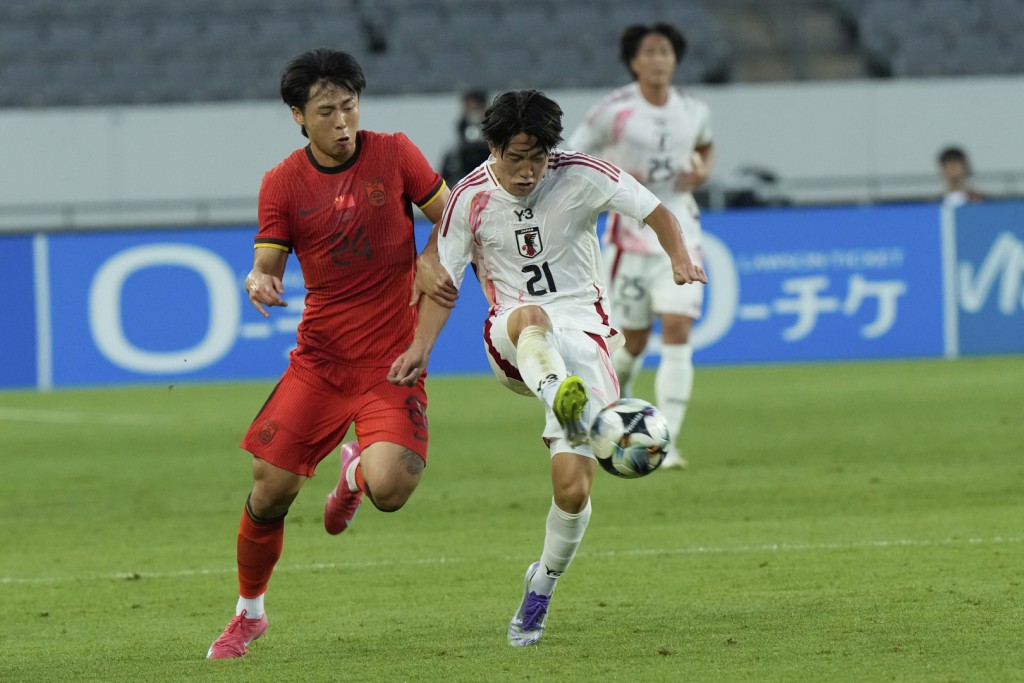 今仗勝負關鍵在於國足能否限制日本U23「最利之矛」佐藤龍之介。美聯社