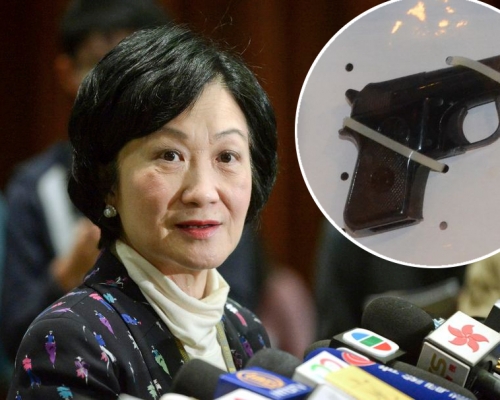 葉劉淑儀指涉案手槍或由合法途徑取得。資料圖片
