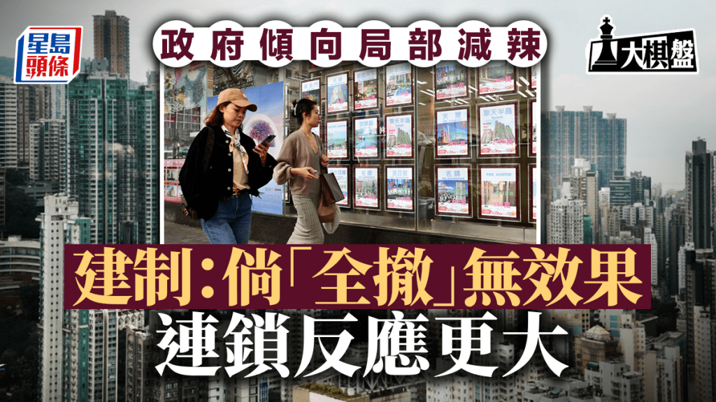 大棋盤︱樓市局部減辣 政府打穩陣波