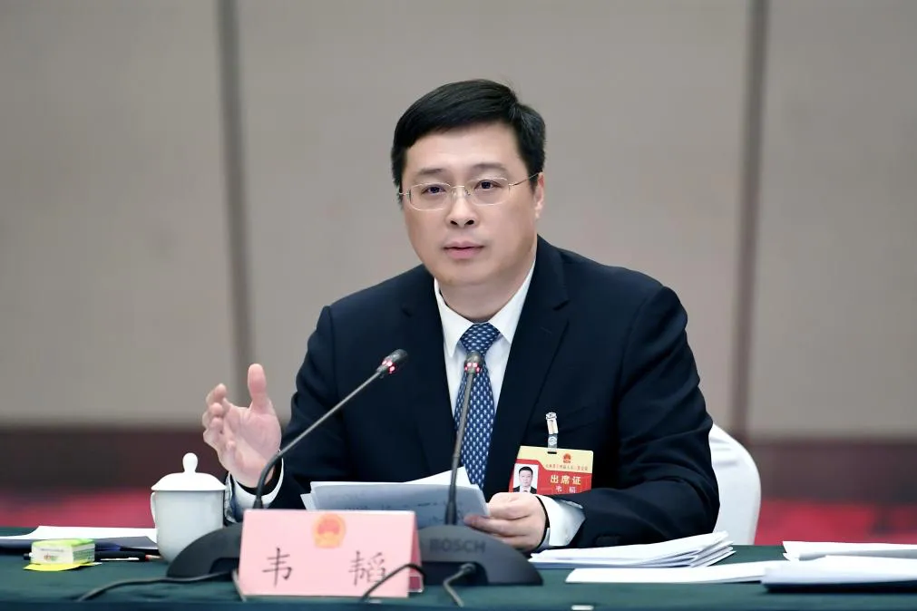 廣西自治區政府主席韋韜將遞補為中委。新華社 廣西自治區政府主席韋韜將遞補為中委。新華社