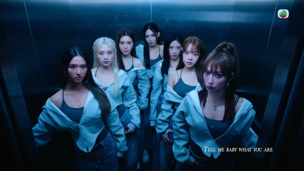 (左前排起)蔡華英、倪嘉雯、宋宛穎、喬美莎(右前排起)穎喬、莊子璇、倪樂琳。