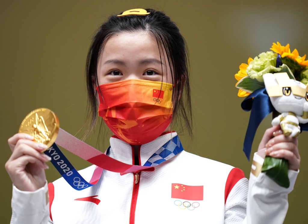 楊倩在女子10米氣步槍中，奪得今屆首面金牌。