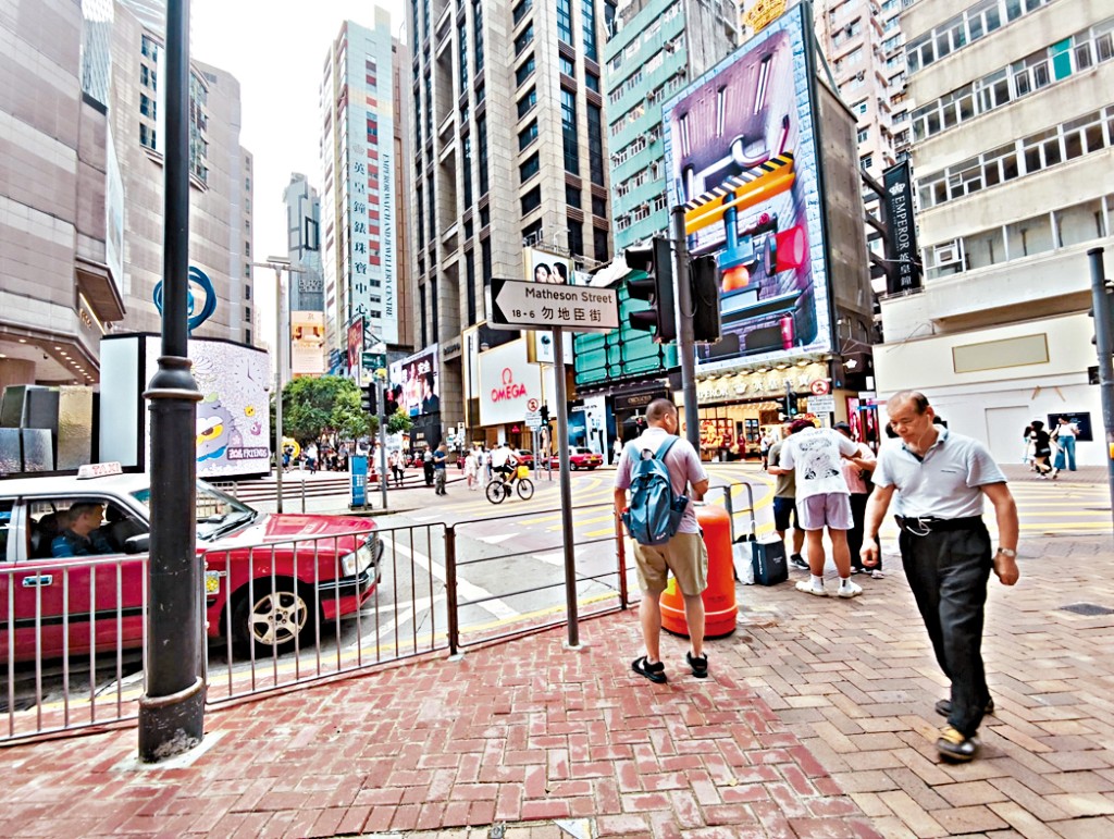 銅鑼灣甲廈空置率改善最顯著。 銅鑼灣甲廈空置率改善最顯著。