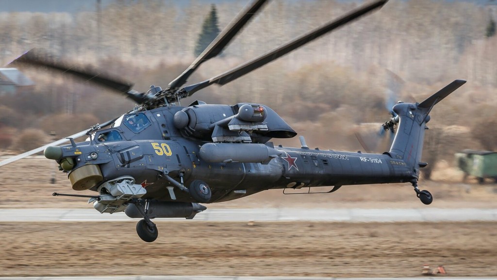 俄羅斯Mi-28攻擊直升機。
