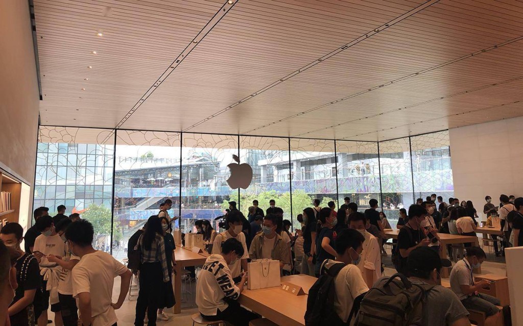 北京太古里苹果专卖店是苹果在中国的第一家专卖店。