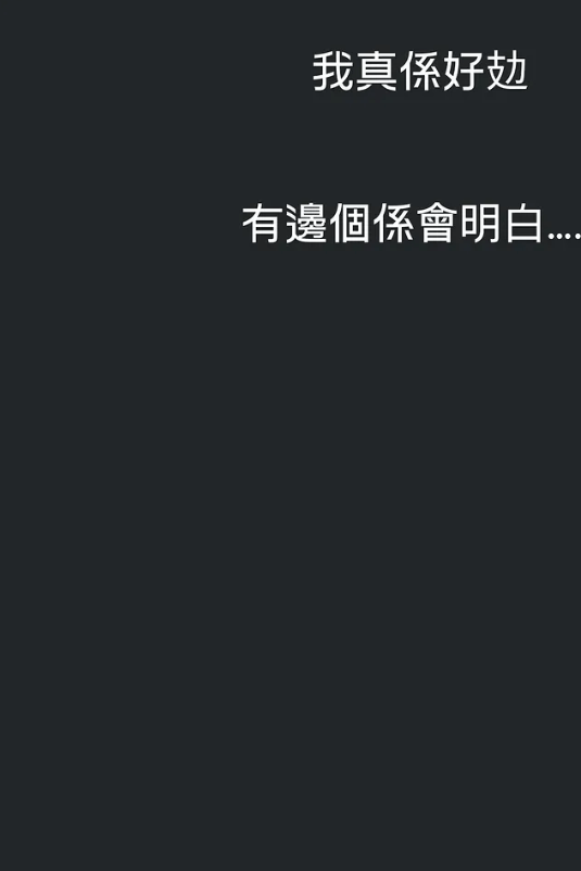 約兩小時後，壓力爆煲的張致恒在IG的限時動態呻爆表示：「真係好攰，有邊個係會明白...」