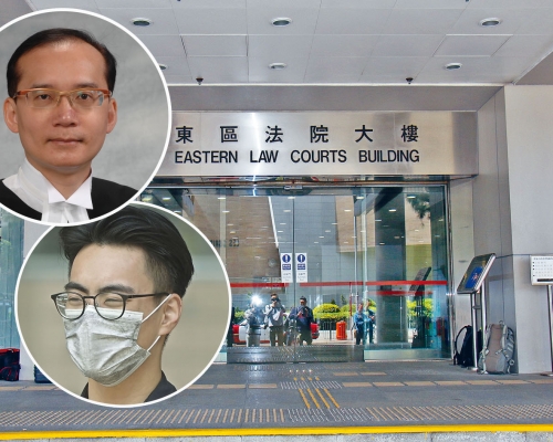 羅德泉主任裁判官(上小圖)今於東區法院判被告胡文龍(下小圖)入勞教中心。資料圖片