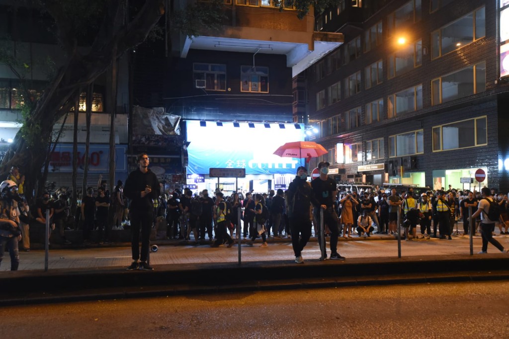 尖沙嘴有示威者聚集