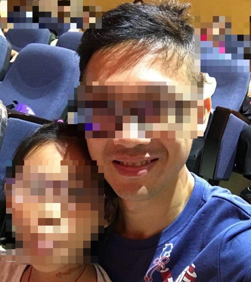 疑似涉案吳男與女兒合照。網圖