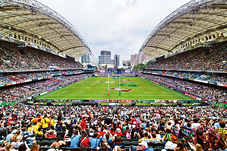 香港国际七人榄球赛是本港标志性大型体育项目之一。