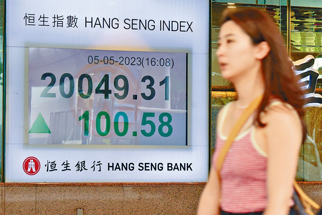 恒指昨收報20049點,升100點。