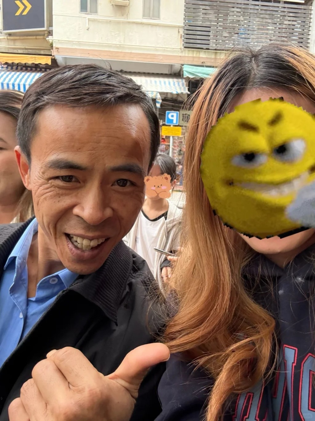 景德鎮網紅「雞排哥」來港引起注目。小紅書 景德鎮網紅「雞排哥」來港引起注目。小紅書