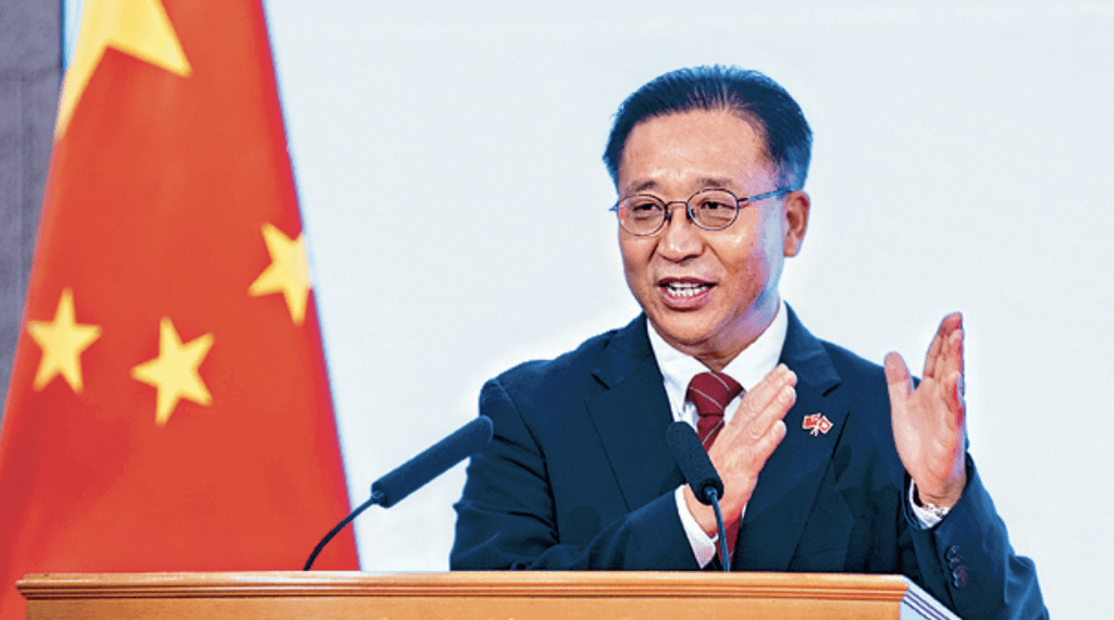 崔建春敦促美方取消對港制裁，要求伊珠麗總領事以符合外交官身份的方式在港履職，不得干涉香港事務和中國內政。