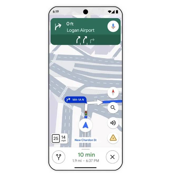 Google地圖將提供更清晰的導航指示，包括選定行車線、路牌標誌及路面限制等，但暫時只支援美國30個都會區。
