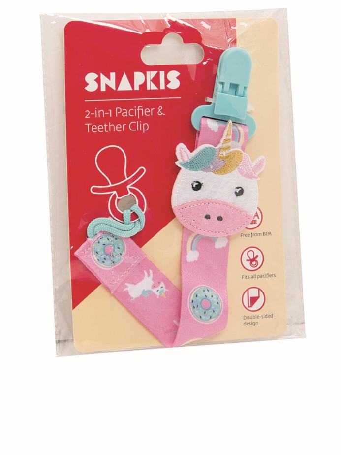 14. Snapkis 2-in-1 Pacifier & Teether Clip (Unicorn) 售价： $49.9 总评： 2星
