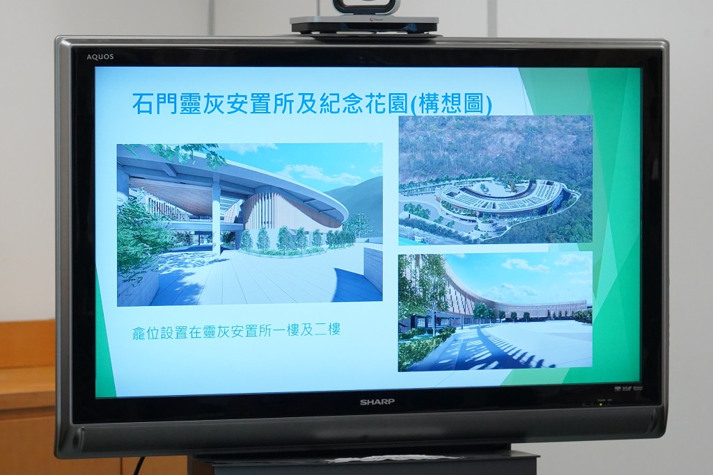石門靈灰安置所內將不設任何供燃燒香燭祭品的設施。葉偉豪攝 石門靈灰安置所內將不設任何供燃燒香燭祭品的設施。葉偉豪攝
