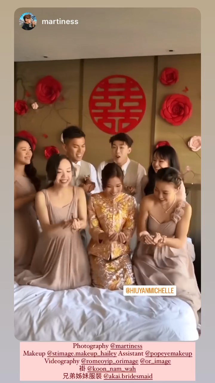 李曉欣貼出接新娘的片段。