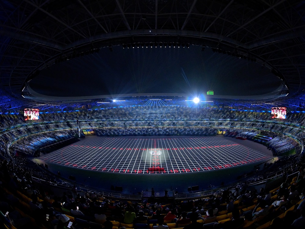 第14屆全運會在西安揭幕。新華社圖片