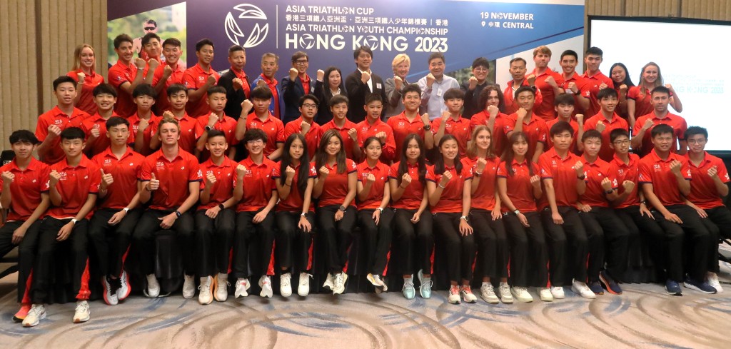 香港將派出31男11女運動員強陣出擊下周日的亞洲盃三項鐵人賽。（陸永鴻攝）