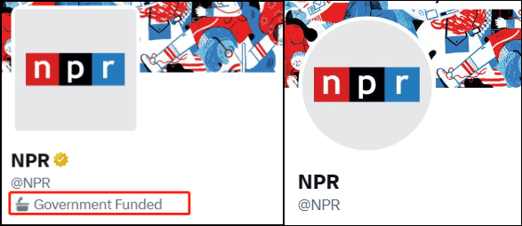 美國NPR電台沒有了「政府出資」標簽。
