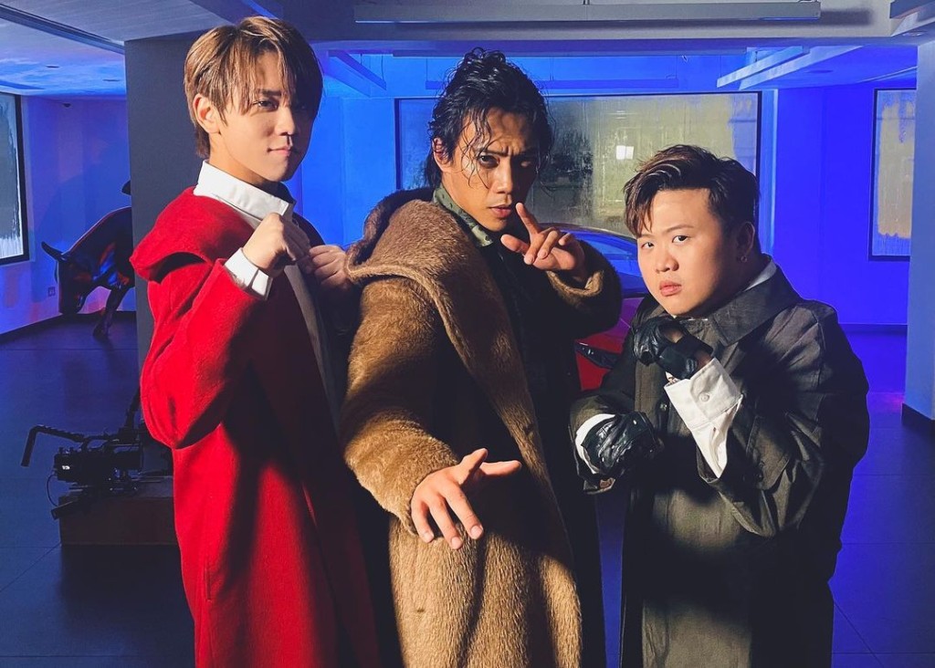 German為姜濤及肥仔合唱新歌的《特務肥姜2.0》MV演出。