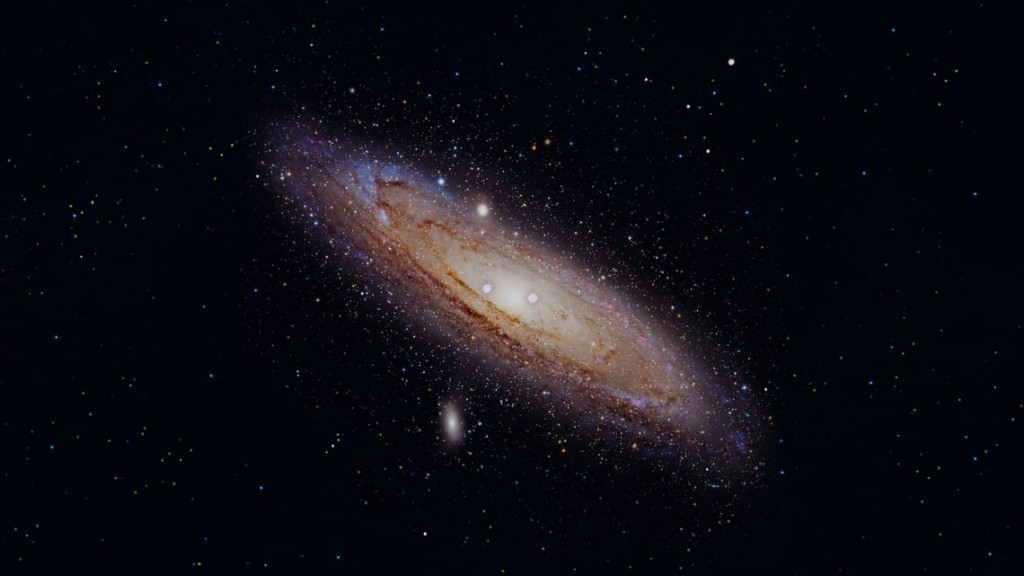 仙女座星系（M31）是仙女座中的一个螺旋星系。 © Vito Technology, Inc.