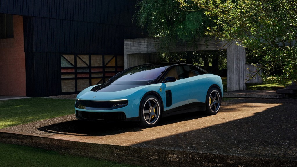 法拉利電動車Luce推出後，外型與售價引起外界質疑。路透社