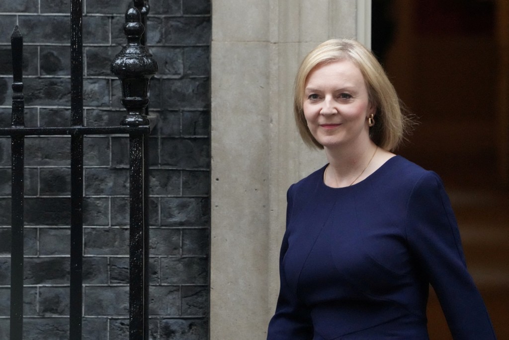 英國首相卓慧思。路透圖片