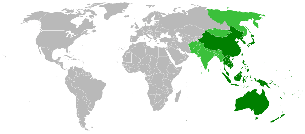 亚太地区（维基百科图片）
