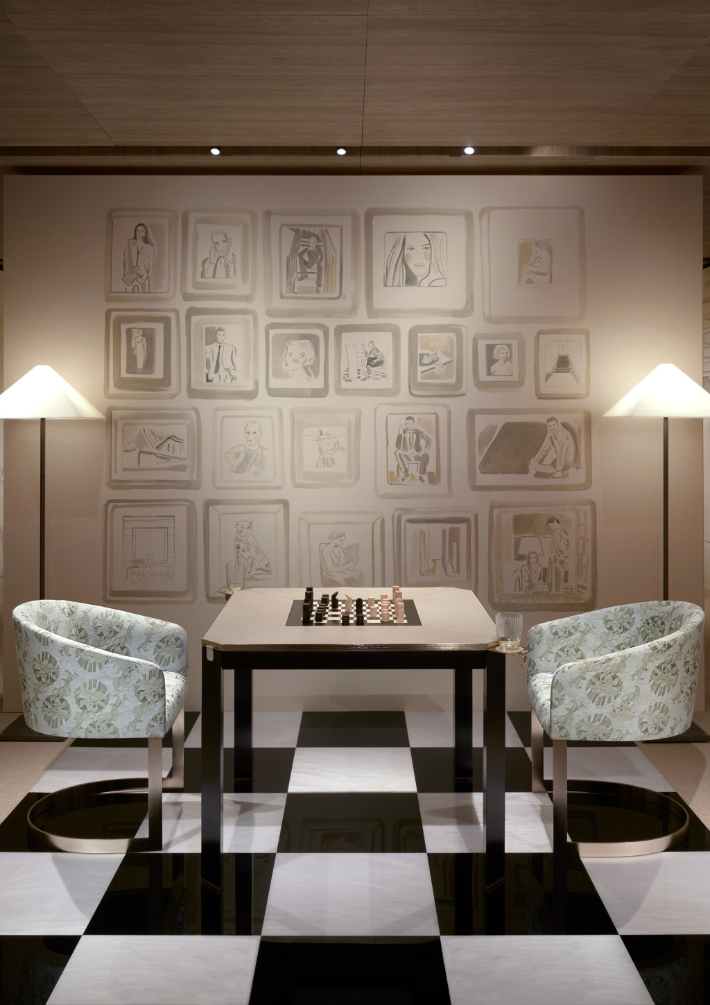 结合Neo Deco语言的Armani Casa Borgonuovo游戏桌。 结合Neo Deco语言的Armani Casa Borgonuovo游戏桌。