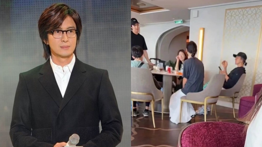 53歲裴勇俊滿頭白髮陪妻兒遊新加坡明星夫婦同行   移居海外避是非背後揭秘