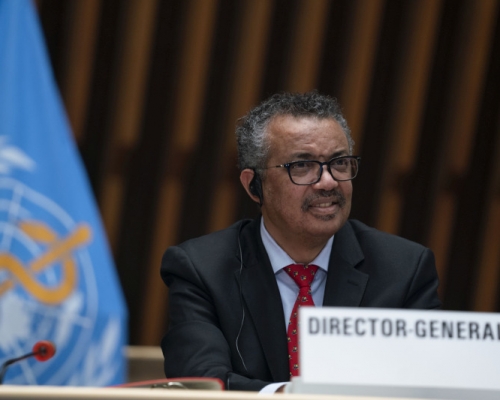 譚德塞表示成立基金會是世衞組織「歷史性」的一步。AP圖