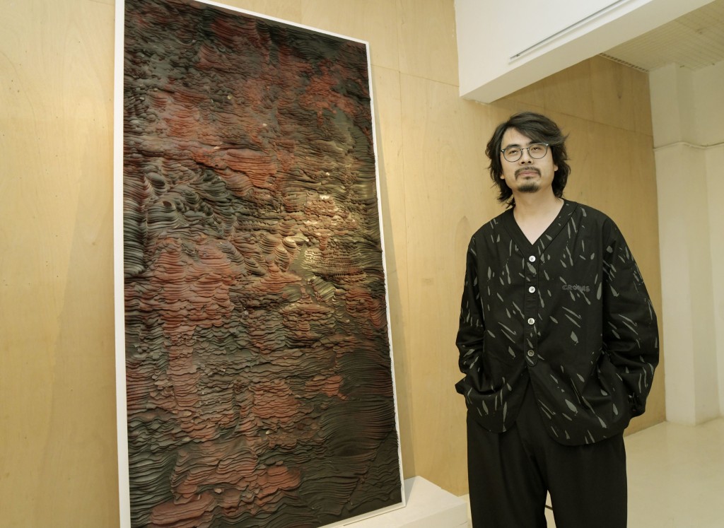 张晓栋今次带来4幅崭新力作，于香港首次公开展出。