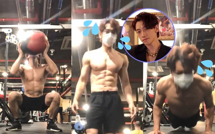 Rain對健身好狂熱。