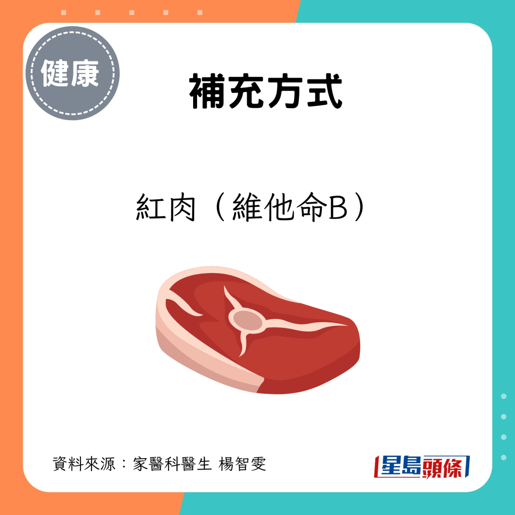 红肉（维他命B）