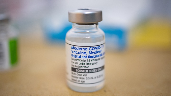 莫德納針對Omicron變種BA.4及BA.5的新冠疫苗獲准在歐洲使用。路透社資料圖片
