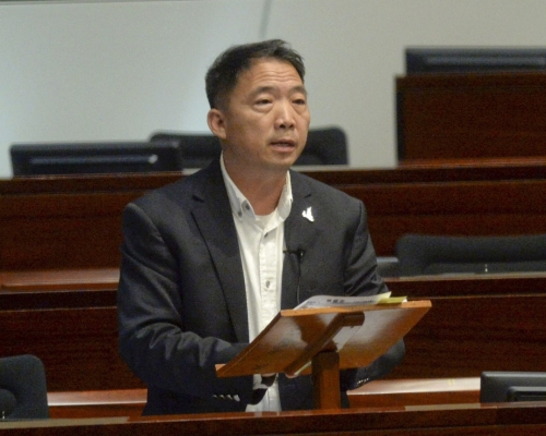 民主黨主席胡志偉堅持平反六四。資料圖片