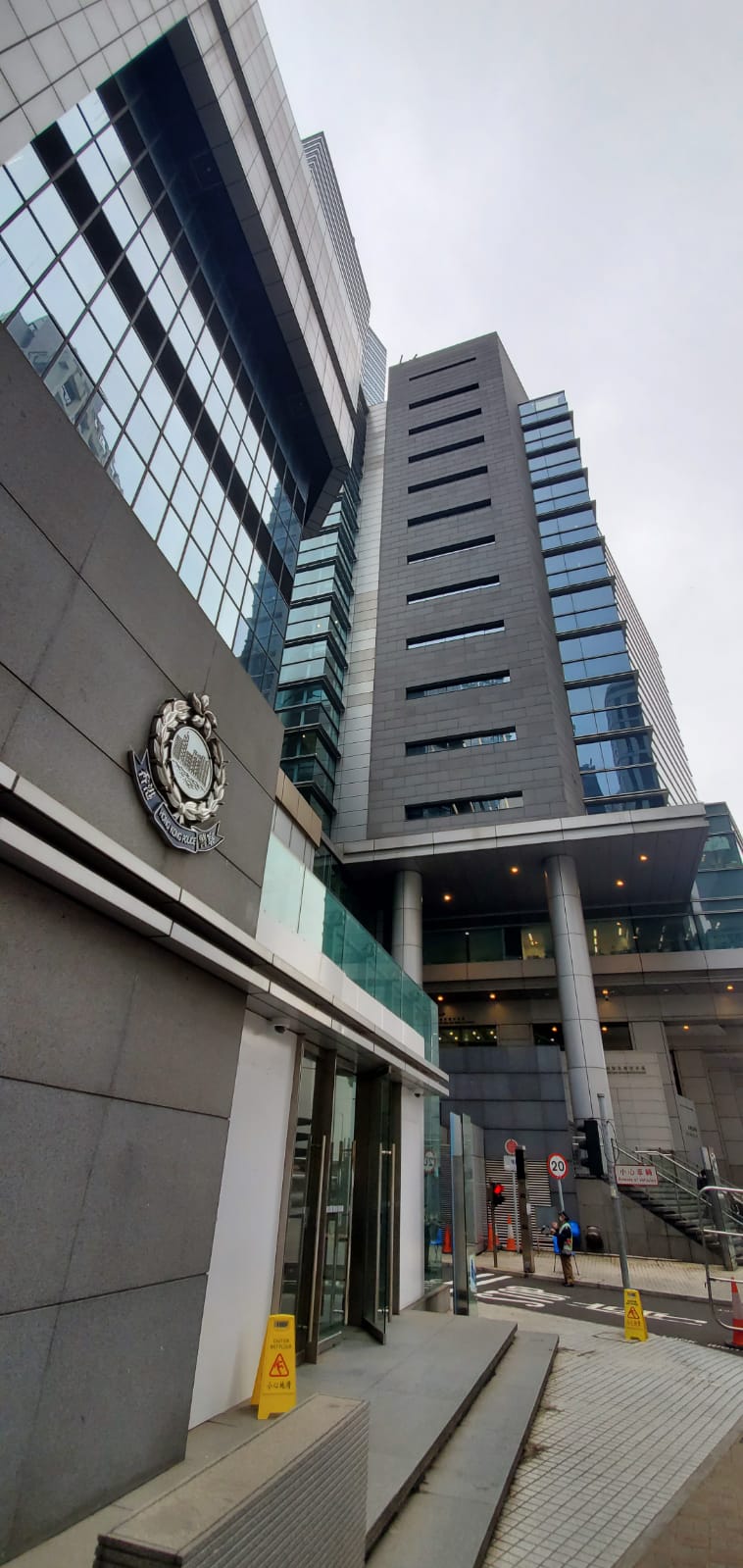 灣仔警察總部。 楊偉亨攝