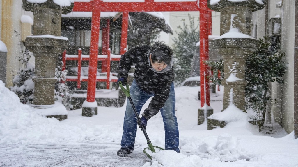 关东地区预计出现大雪，当中包括东京。(路透社)