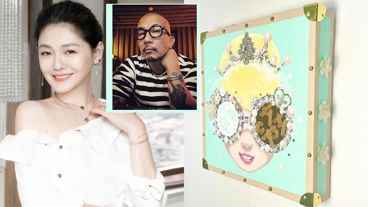 大S具俊晔传办私人婚礼，韩国艺术家送箱式挂画做贺礼。 