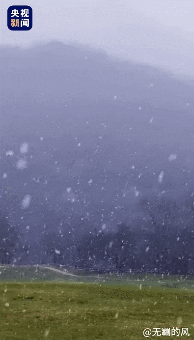 10月18日,北京迎初雪。 央視 10月18日,北京迎初雪。 央視