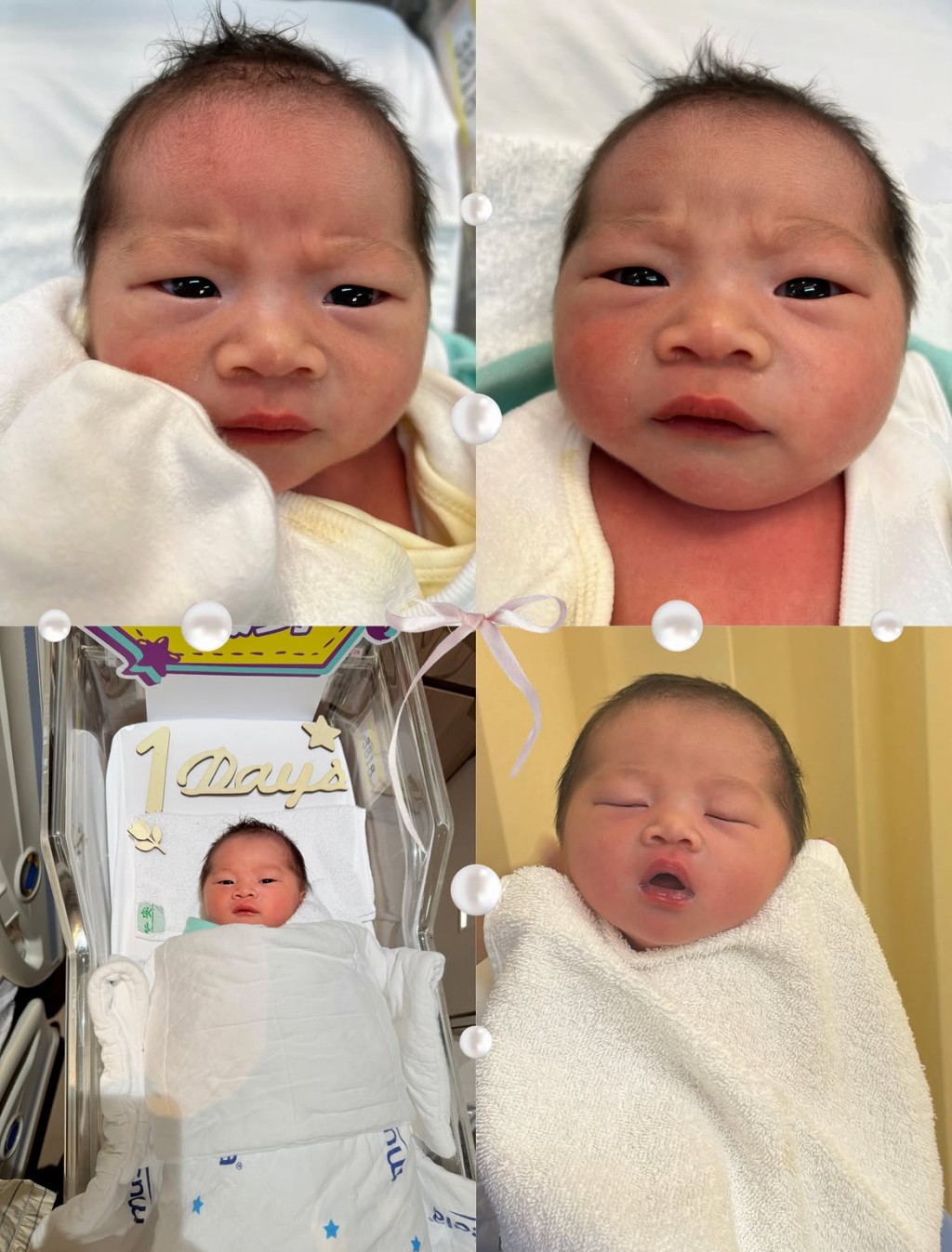 李亦喬女兒圓滾滾的臉蛋,十分可愛。 李亦喬女兒圓滾滾的臉蛋,十分可愛。