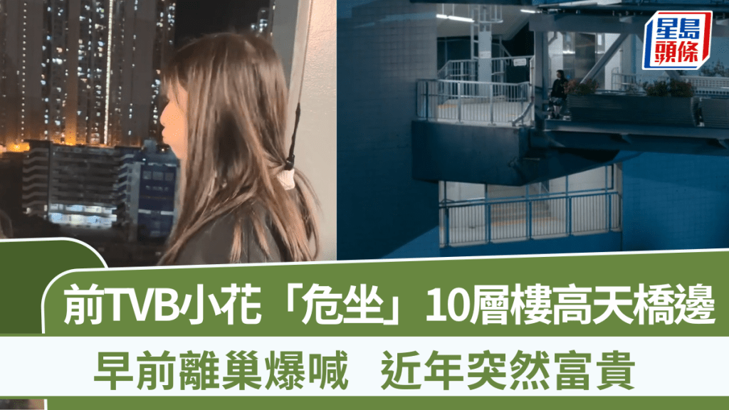 前TVB小花「危坐」10層樓高橋邊 早前離巢爆喊 近年突然富貴