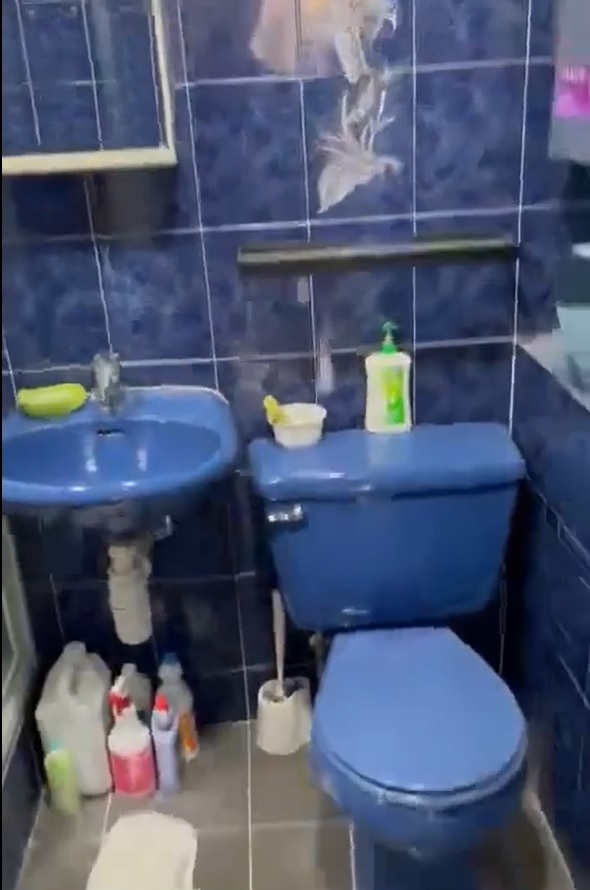 浴室洗手盆和马桶。香港江湖日报FB群组