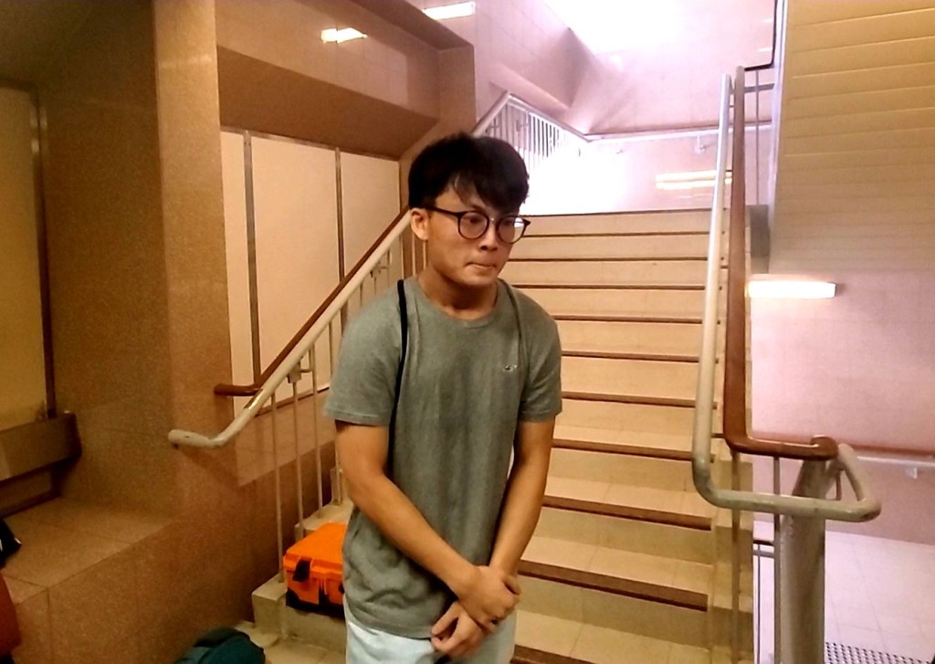 科大學生記者指,當日在場拍攝警方發射催淚彈情況。