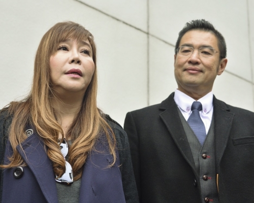 「正義聯盟」創黨主席李偲嫣(左)、丈夫謝鋮浚(右)。資料圖片