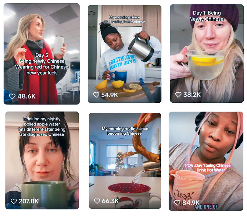 外國網友喝熱水、泡養生茶，過上中式生活。