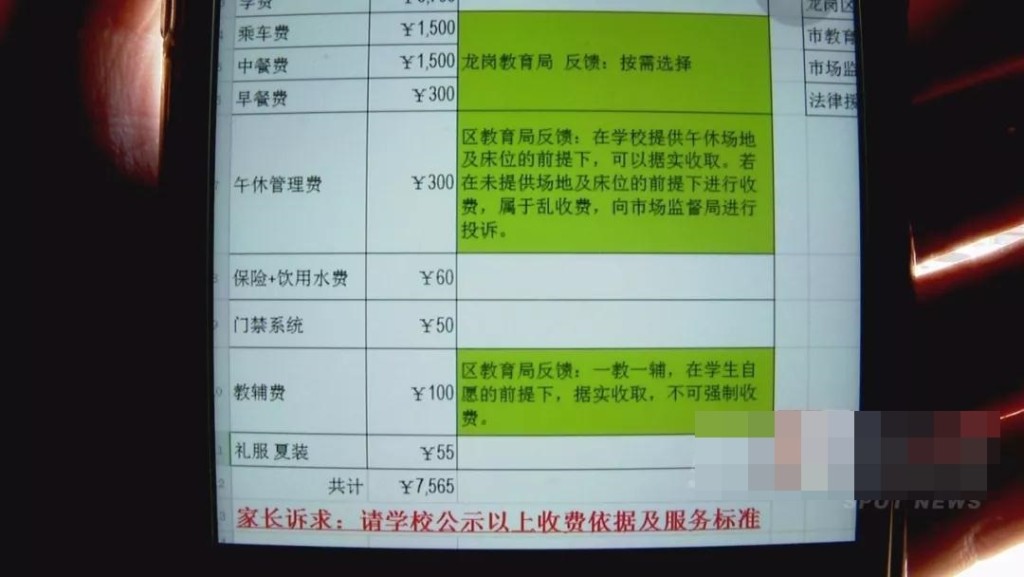 校方通知。网图